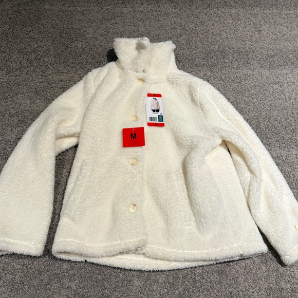 32 Degrees Jackets & Blazers - 32 Degrees Heat Women's Medium Cozy Fleece Button Front Jacket